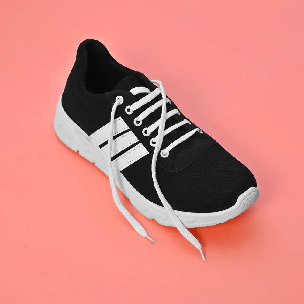 Men's Strips Style Laces Design Jogger Shoes