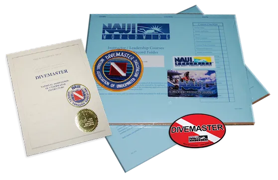 NAUI Divemaster Materials - Online training Code and Admin forms