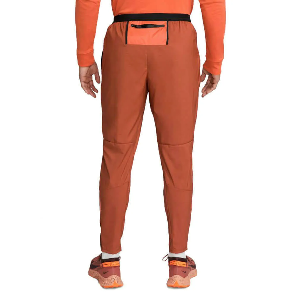 Nike Dri Fit Phenom Elite Knit Trail Running Pants - Red / Orange