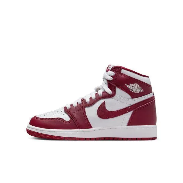 Nike Kid's Air Jordan 1 Retro High OG Shoes - White / Team Red