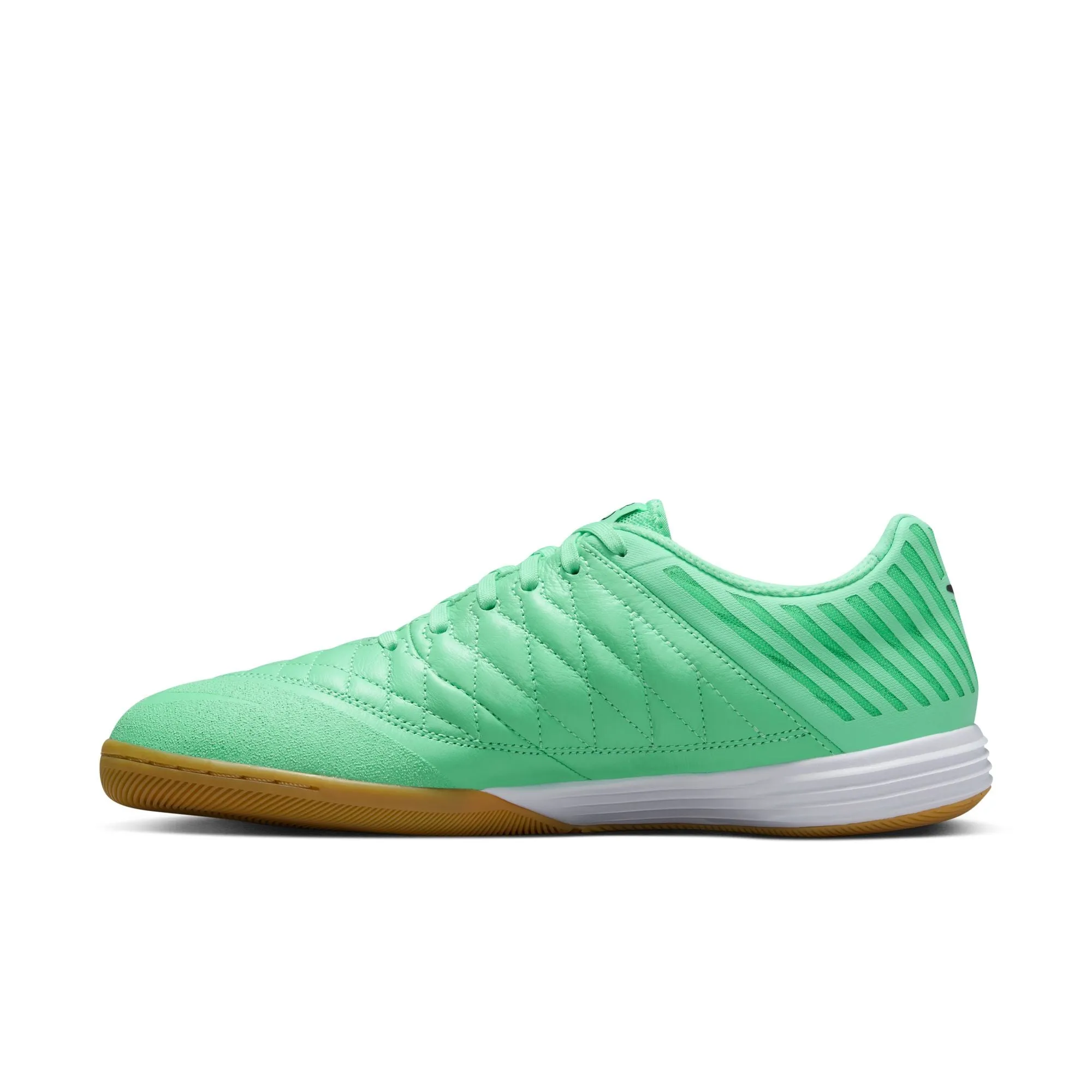 Nike Lunar Gato IN Indoor Soccer Shoes - Green Glow/Black/Gum Light Brown