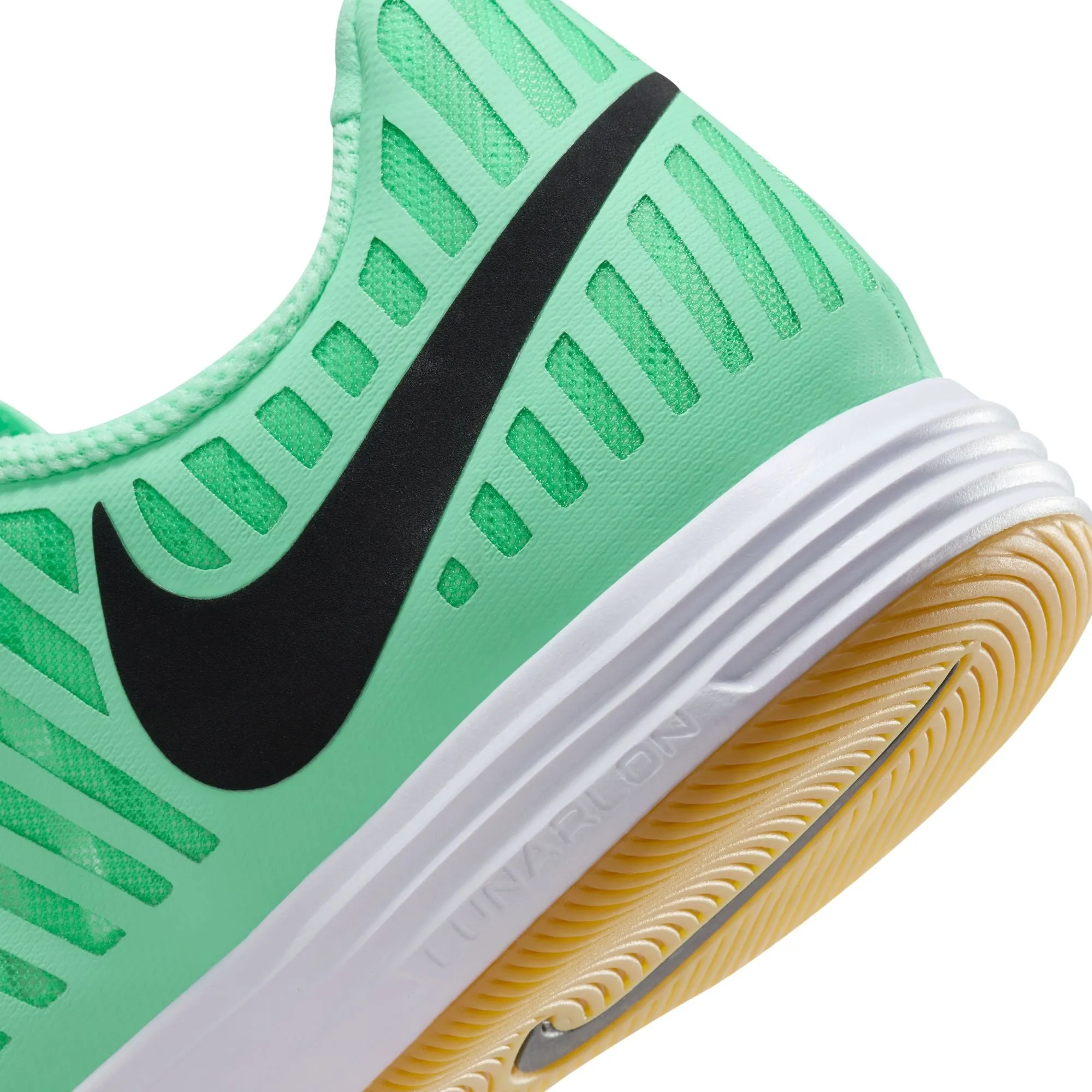 Nike Lunar Gato IN Indoor Soccer Shoes - Green Glow/Black/Gum Light Brown