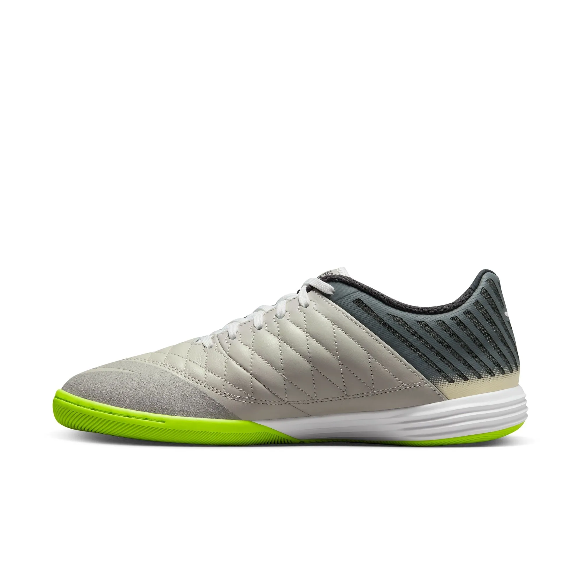 Nike Lunar Gato IN Indoor Soccer Shoes- Smoke Grey/White/Yellow/Anthracite