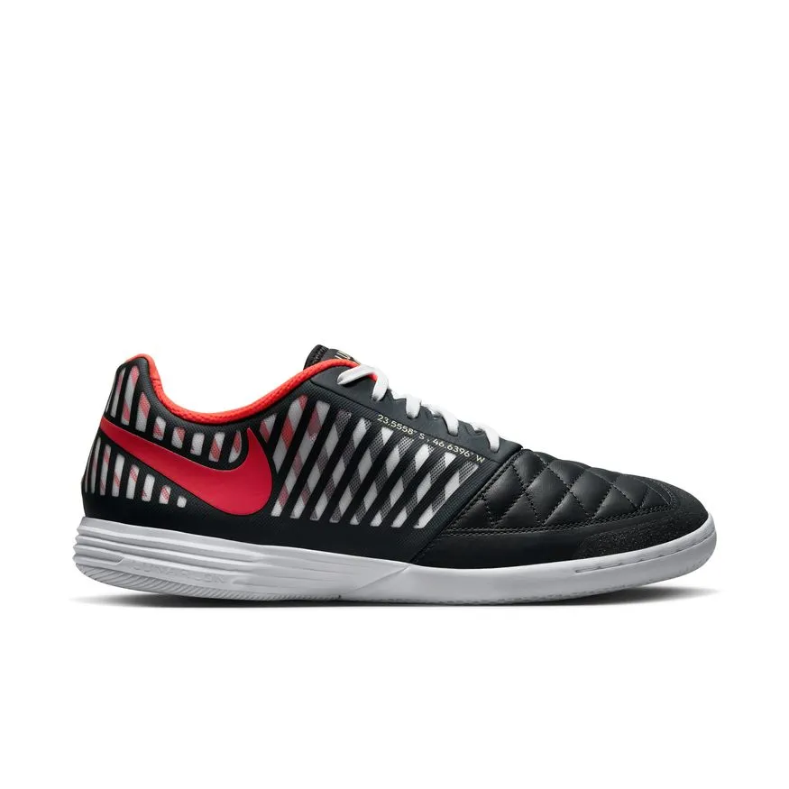 Nike Lunargato II Indoor Soccer Shoes- Antharcite/Infared/White