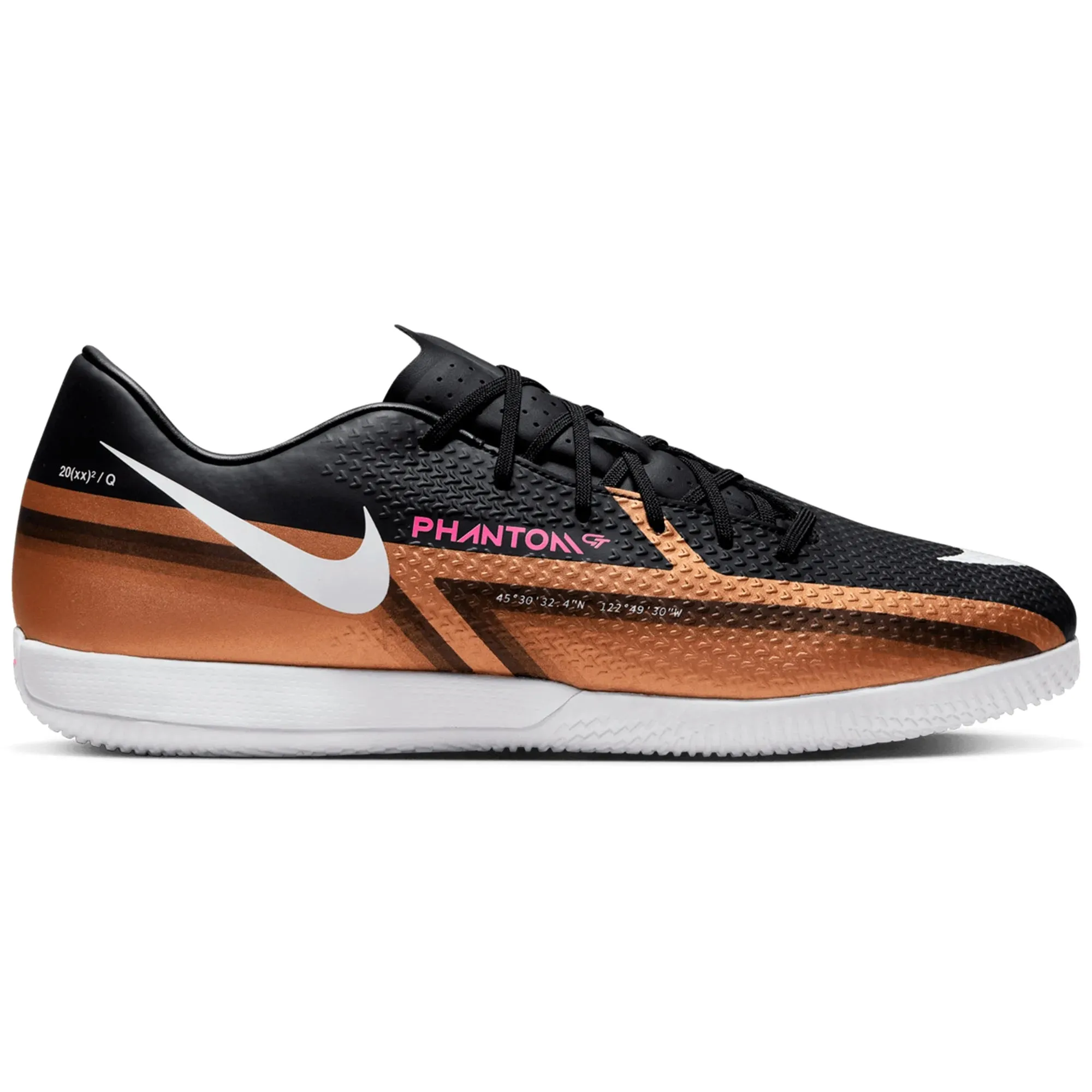 Nike Phantom GT2 Academy Q IC Indoor Soccer Shoes - MetallicCopper