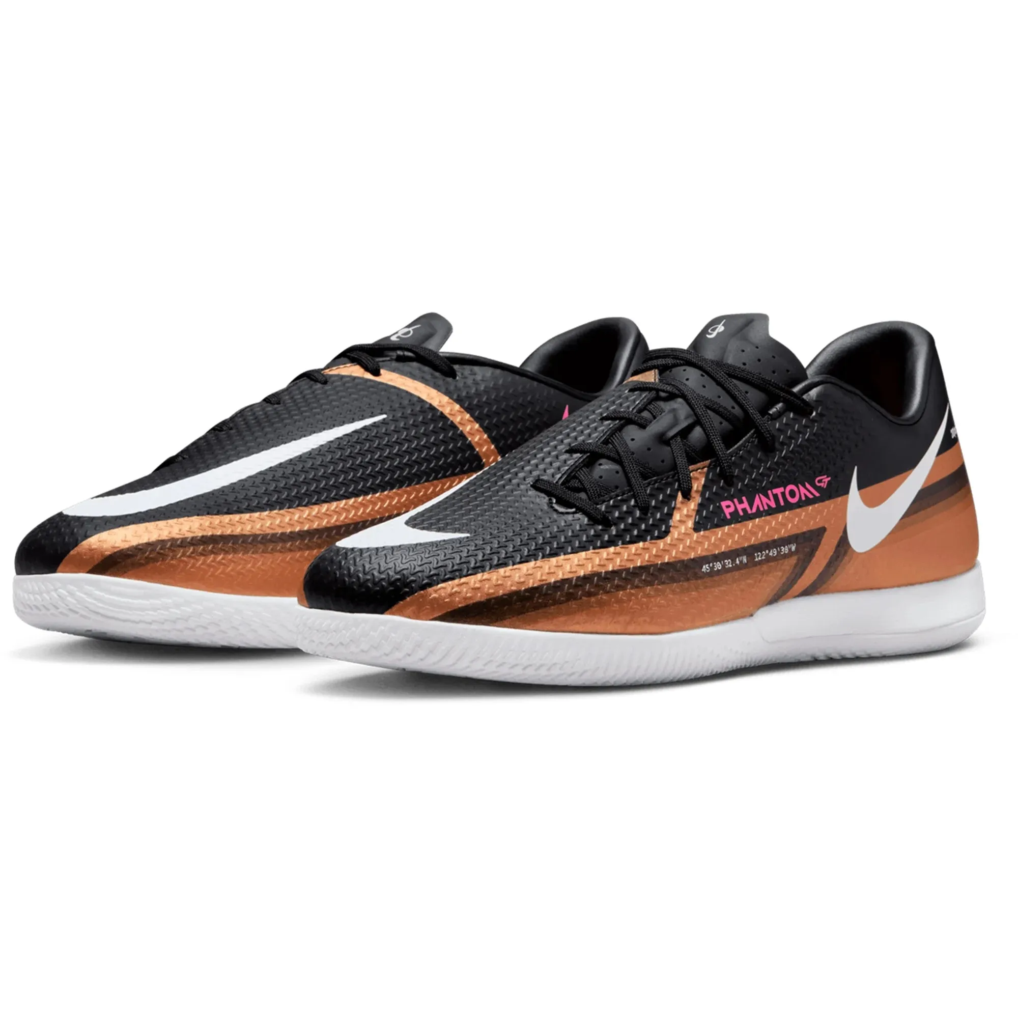 Nike Phantom GT2 Academy Q IC Indoor Soccer Shoes - MetallicCopper