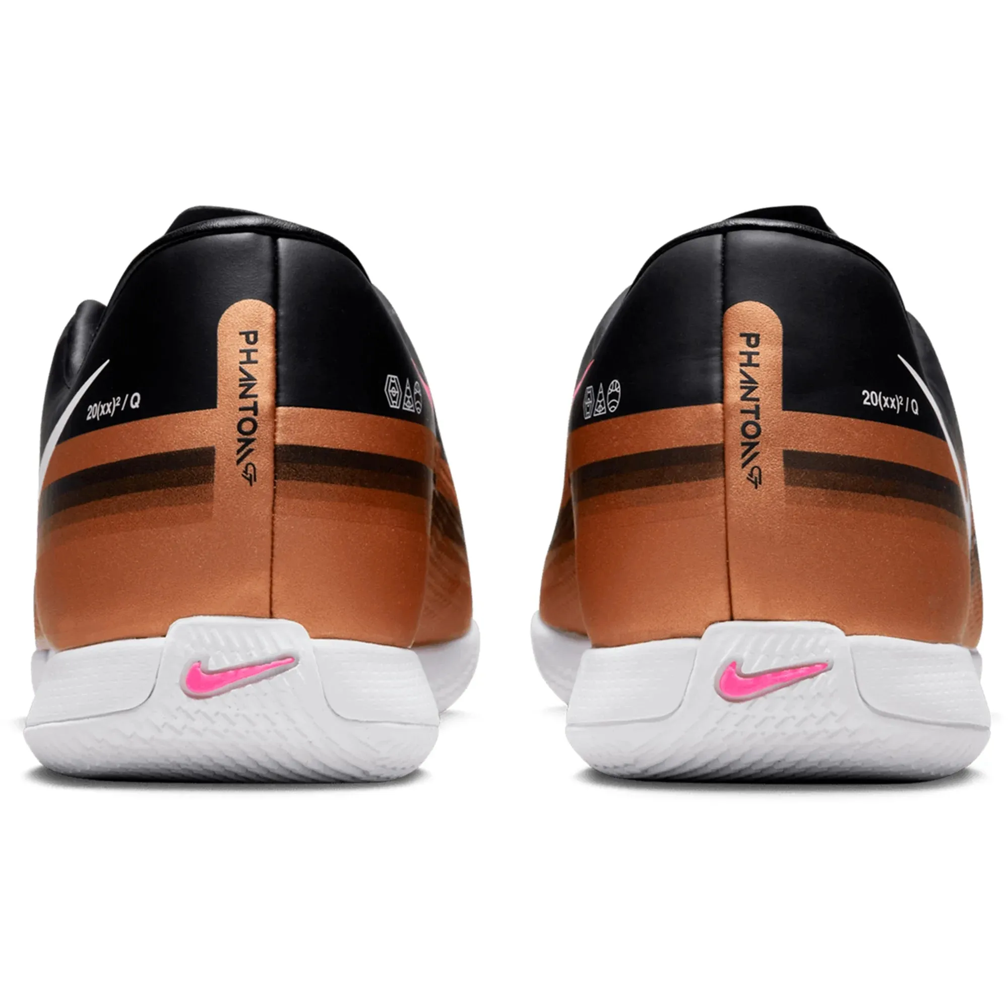 Nike Phantom GT2 Academy Q IC Indoor Soccer Shoes - MetallicCopper