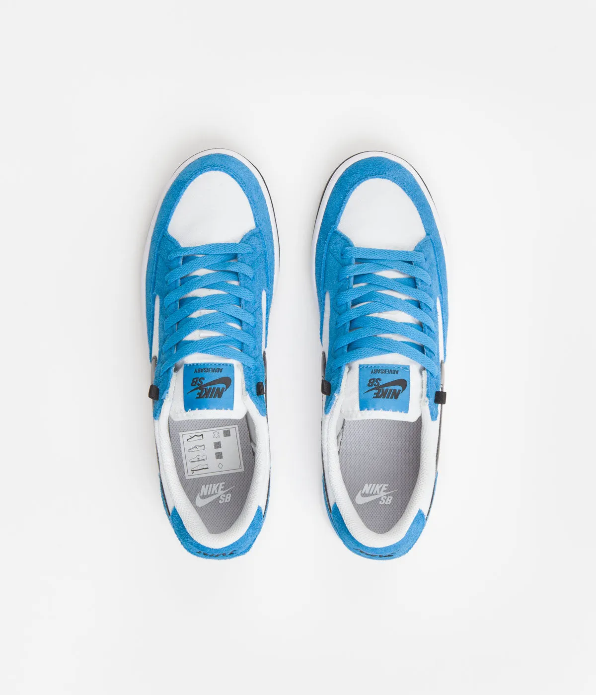 Nike SB Adversary Premium Shoes - Laser Blue / Black - White - Black