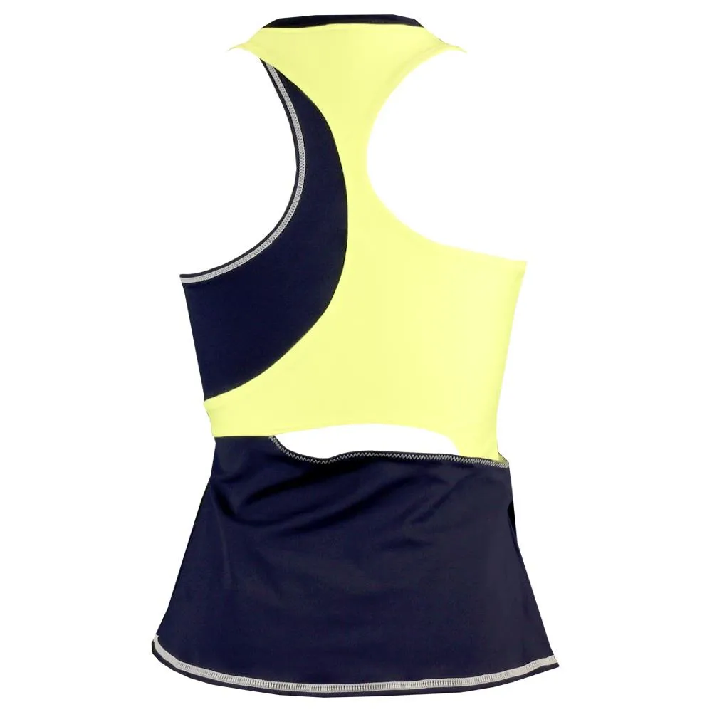 Nike Women's Slam Paris Tank - Obsidian/Light Citron