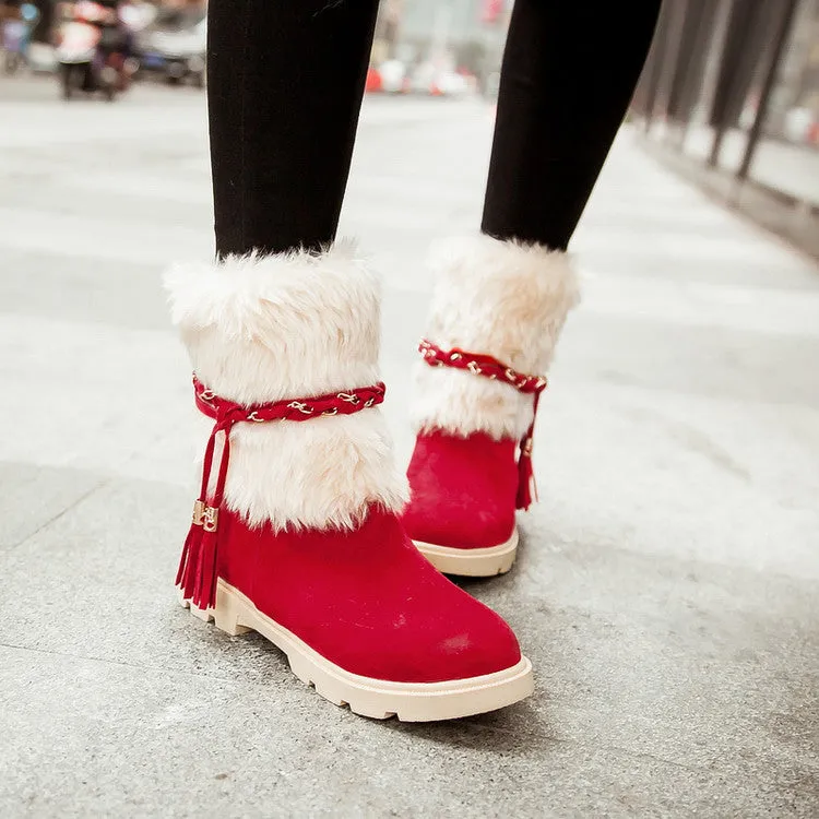 Orthopedic Wide Toe Box Thick Fur Lining Winter Boots For Women