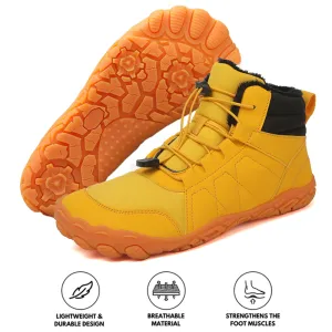 Outdoor Thickened Cotton Shoes Snow Boots Non-slip & Waterproof Winter Barefoot Shoe (Unisex)