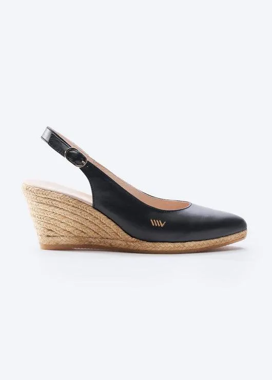 Palomera Leather Espadrille Wedges