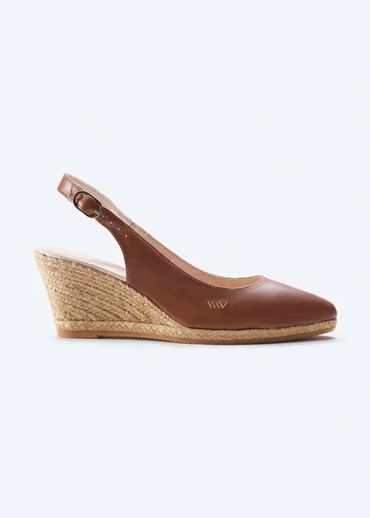 Palomera Leather Espadrille Wedges