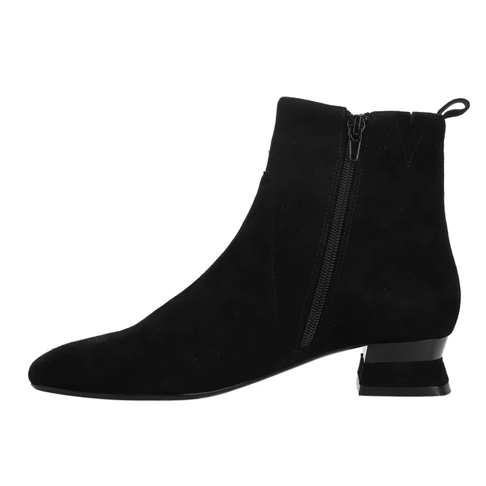 Penko Dress Zippered Square Toe Booties