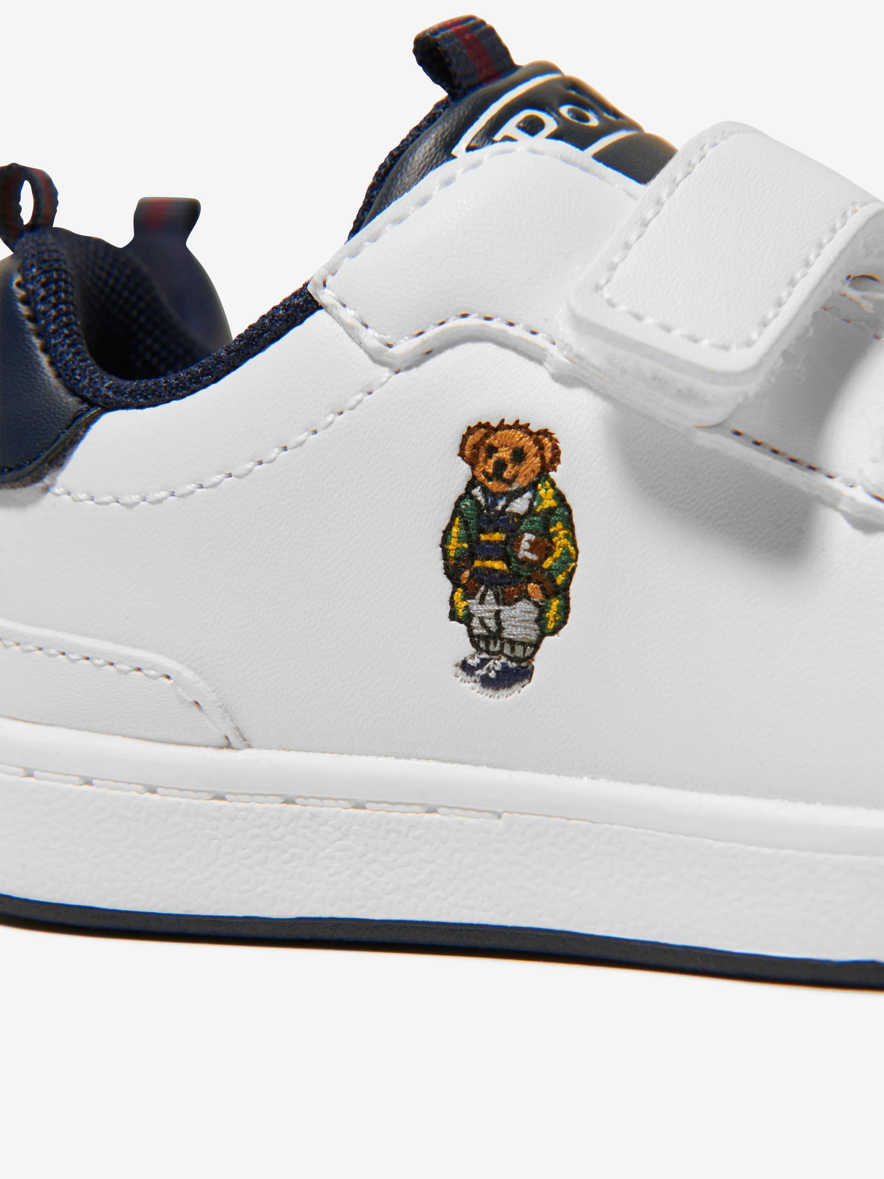 Ralph Lauren Kids Heritage Court Bear EZ Trainers