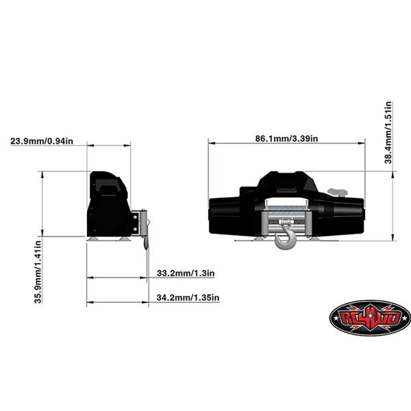 RC4WD 1/8 Warn Zeon 10 Winch