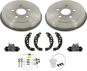 Rear Drums Rear Brake Shoes Wheel Cylinders Hardware For Toyota Prius 2004-2009