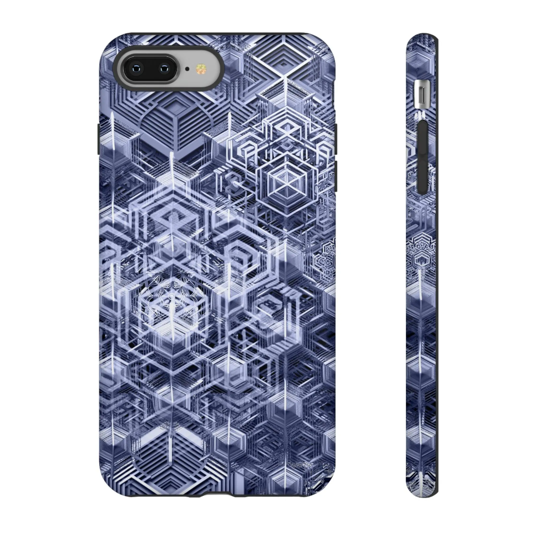 Sacred Geometry Hexagon Honeycomb Psychedelic AI Phone Case