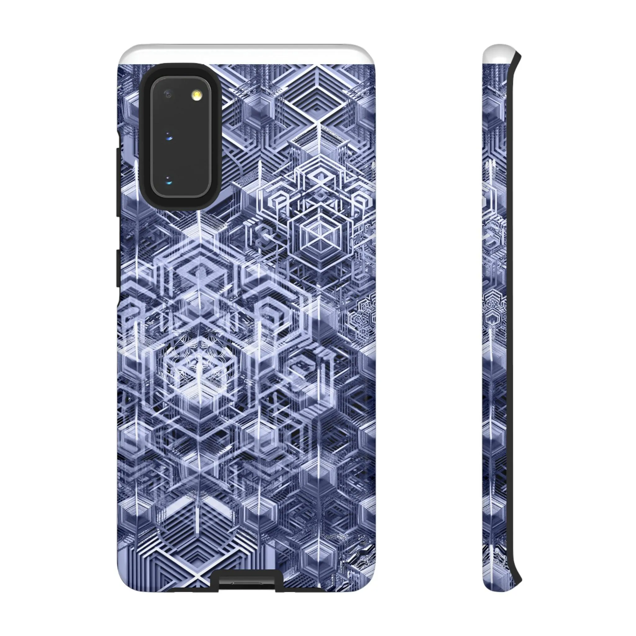 Sacred Geometry Hexagon Honeycomb Psychedelic AI Phone Case