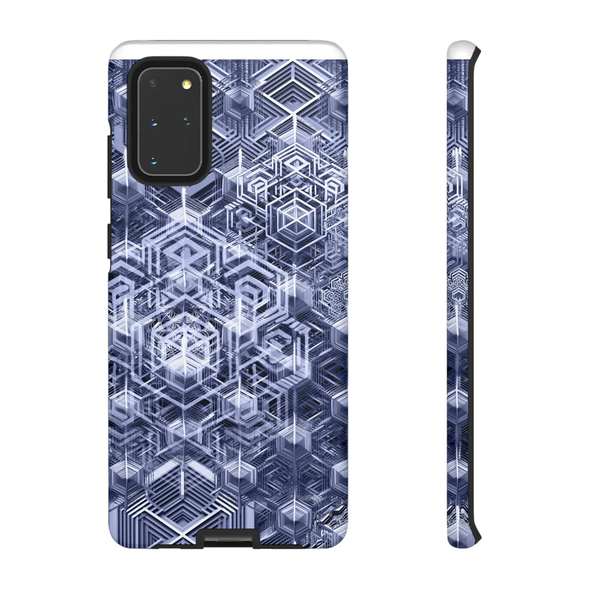 Sacred Geometry Hexagon Honeycomb Psychedelic AI Phone Case