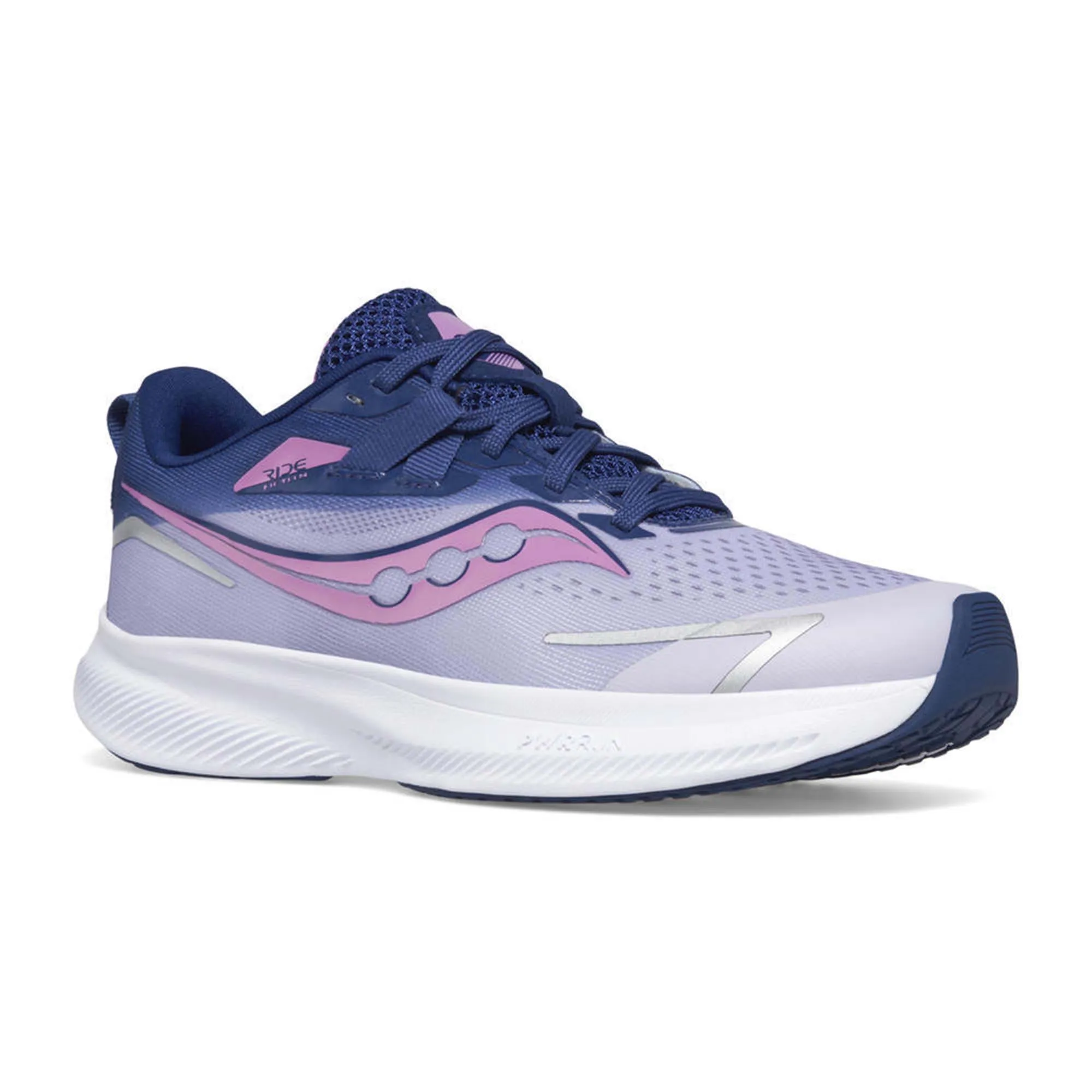 Saucony | Girls' Ride 15 Running Shoes - Mauve/Indigo