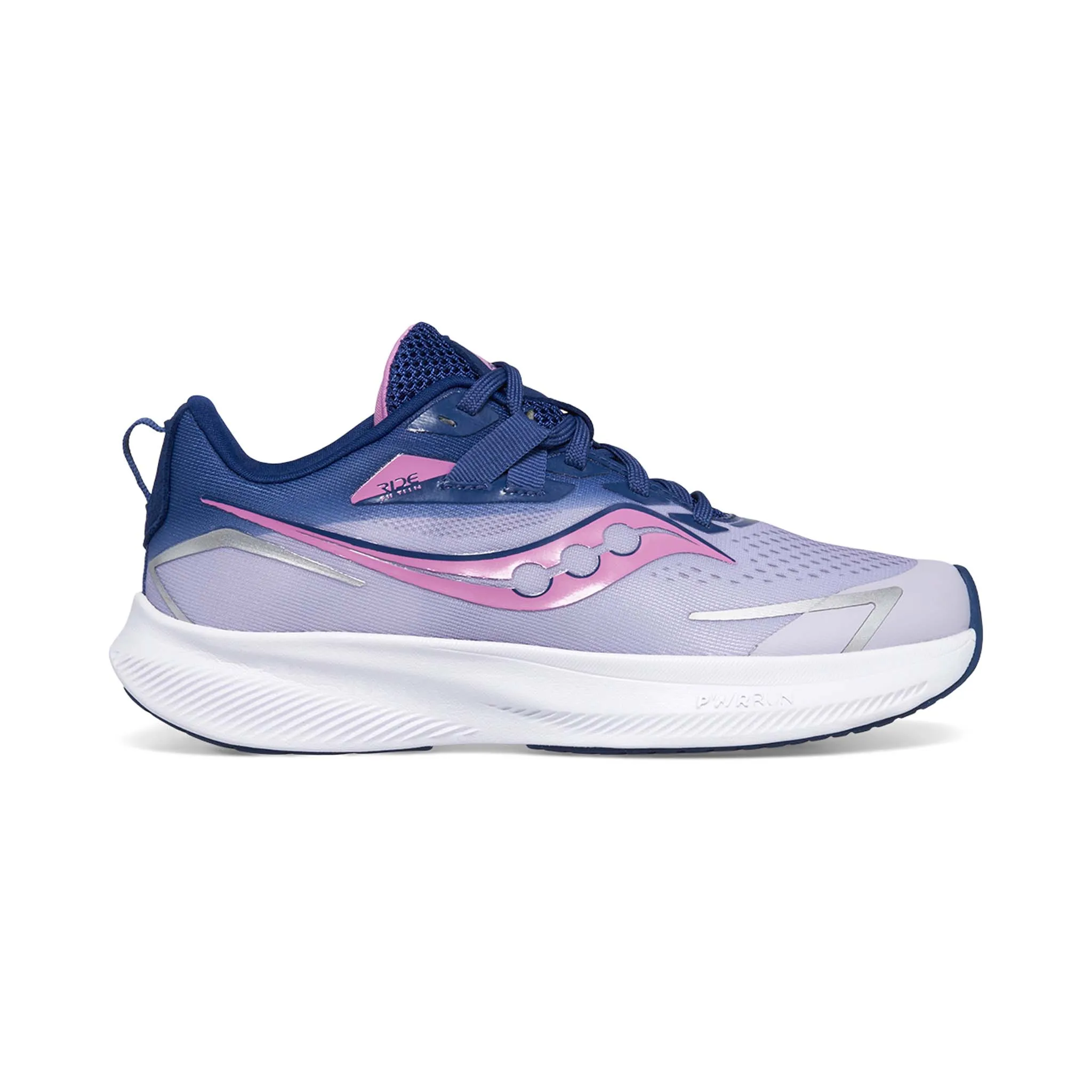 Saucony | Girls' Ride 15 Running Shoes - Mauve/Indigo