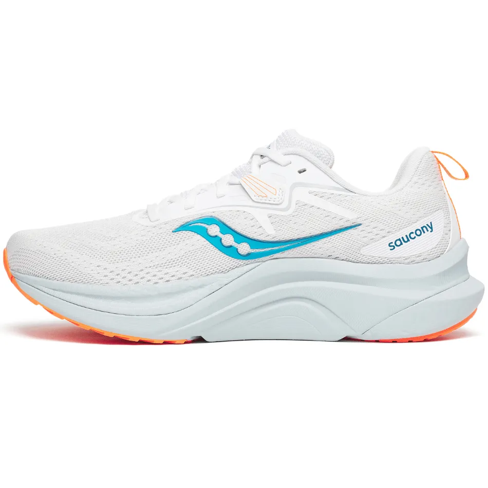 Saucony Men's Tempus 2 Running Shoes in White/Viziblue