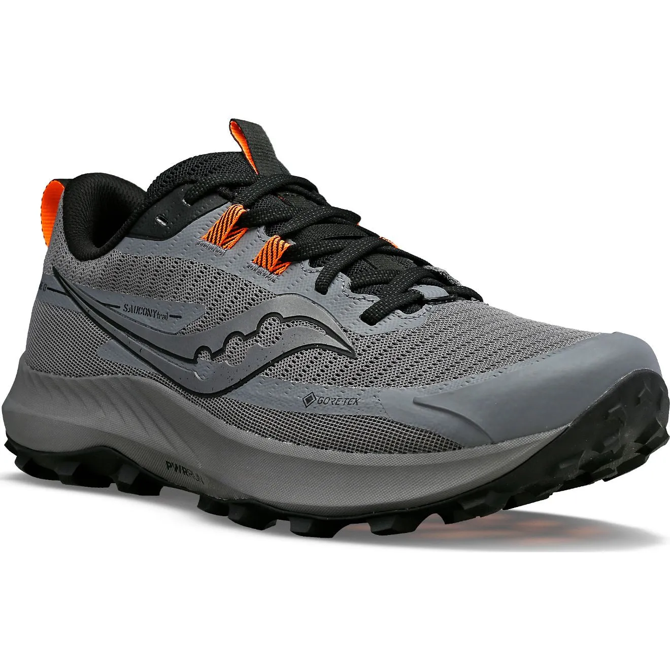 Saucony Peregrine 13 GTX (Mens) - Gravel/Black