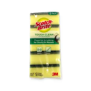 Scotch Brite Tough Clean Scouring Sponge 5S