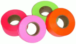 SCOTSCO Red Fluorescent Trail Marker & Flagging Tape