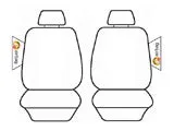 Seat Covers Set Suits Nissan X-trail T32 7 Seater ST/ST-L 3/2014-2022 3 Rows Leather Look Black