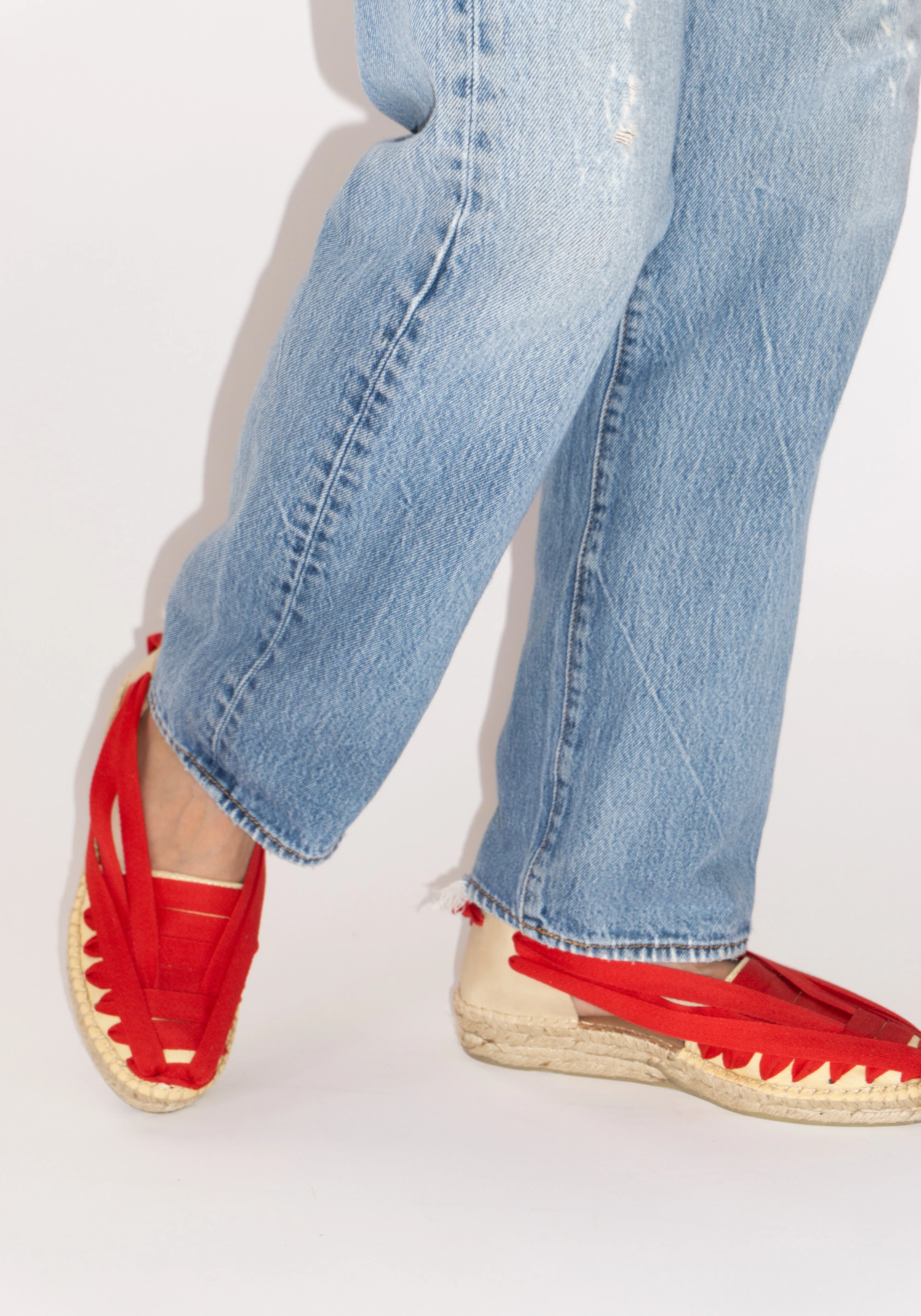 Soc Trail Espadrille in Red