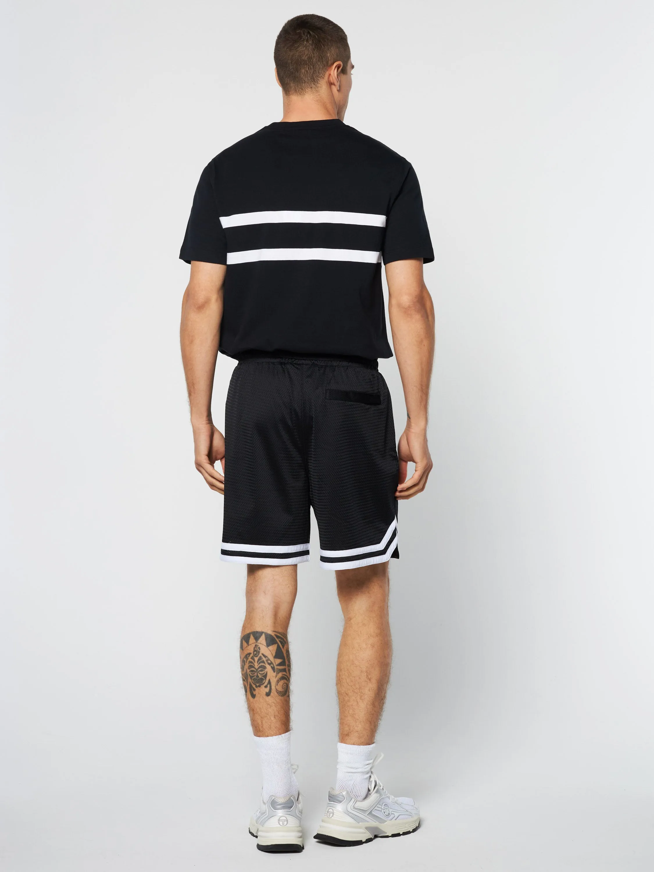 Spazio Banda Mesh Short- Black Beauty