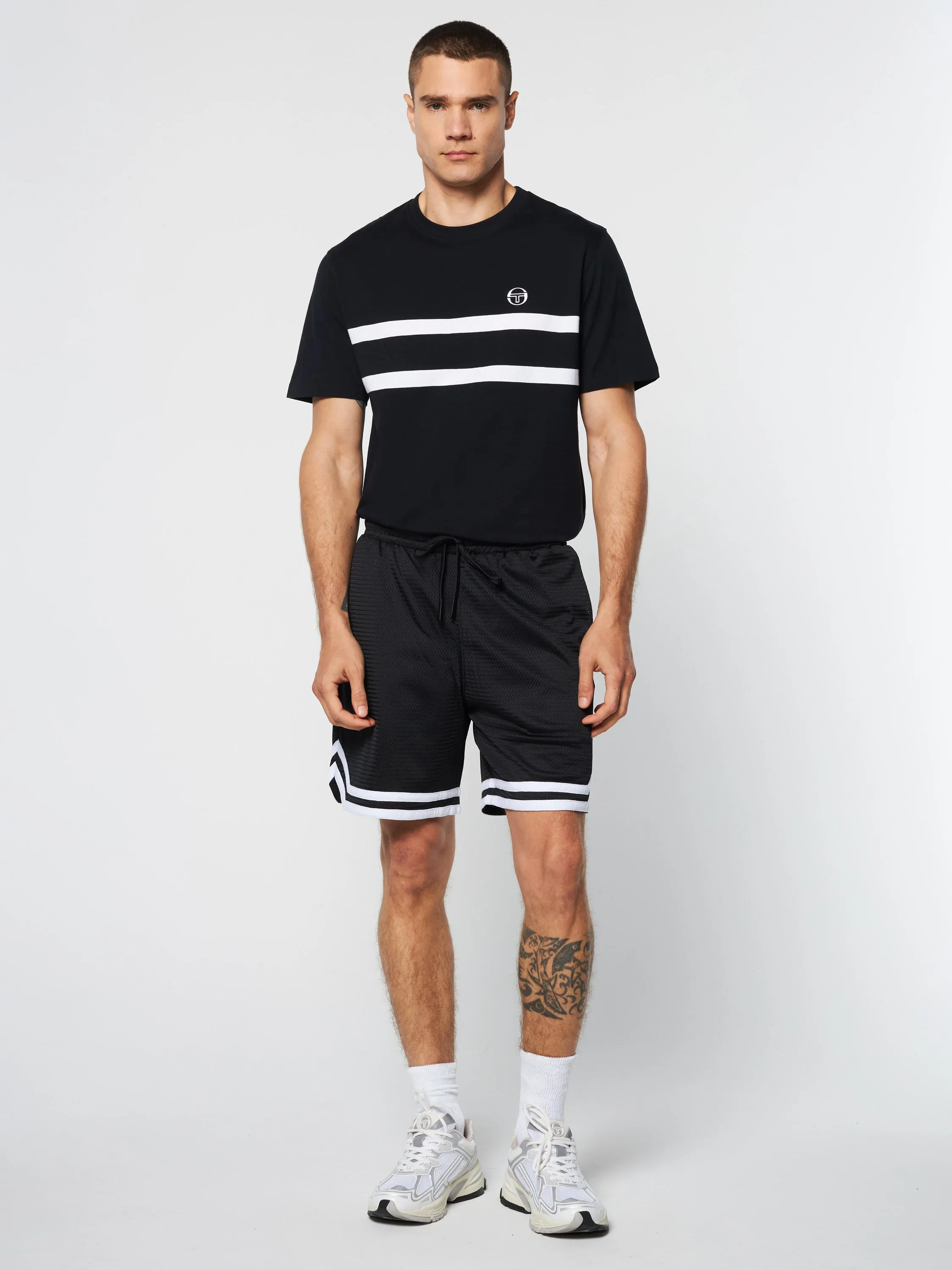 Spazio Banda Mesh Short- Black Beauty