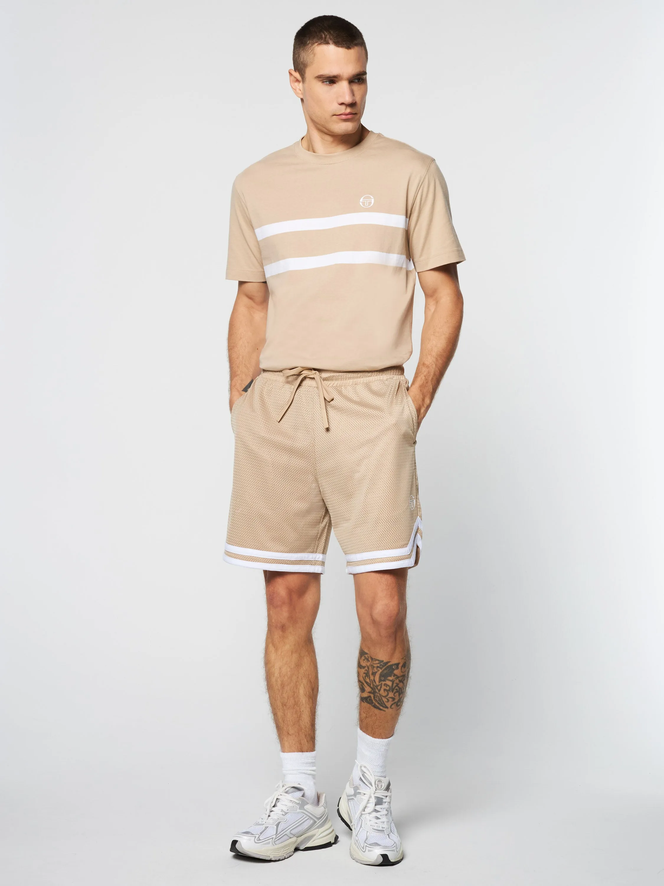 Spazio Banda Mesh Short- Humus