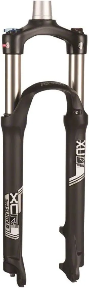 SR Suntour XCR 32 Suspension Fork: 27.5", Tapered Steerer, 120mm Travel, 100x15mm, Disc, Black