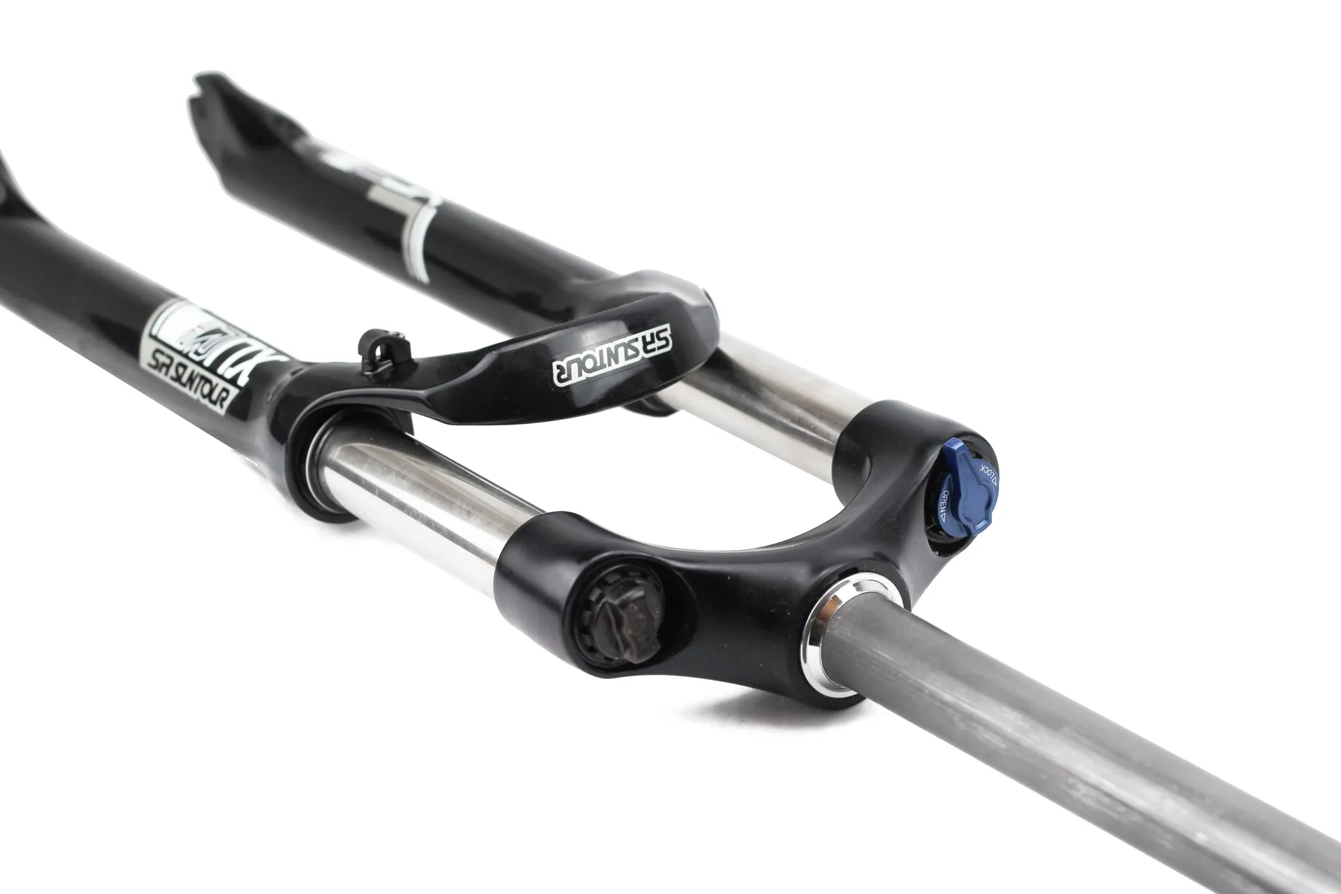 SR Suntour XCR 32 Suspension Fork: 27.5", Tapered Steerer, 120mm Travel, 100x15mm, Disc, Black