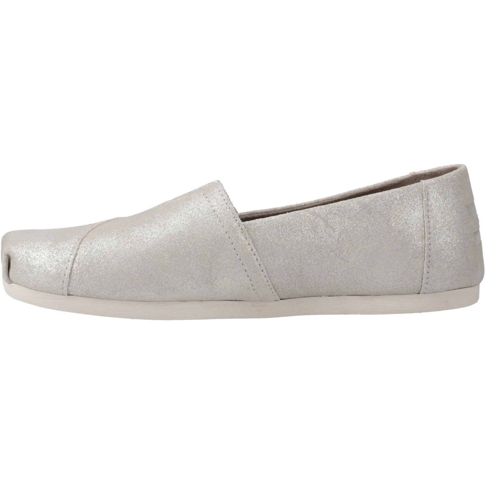 TOMS Alpargata with Cloudbound Leather Women's Silver Espadrilles