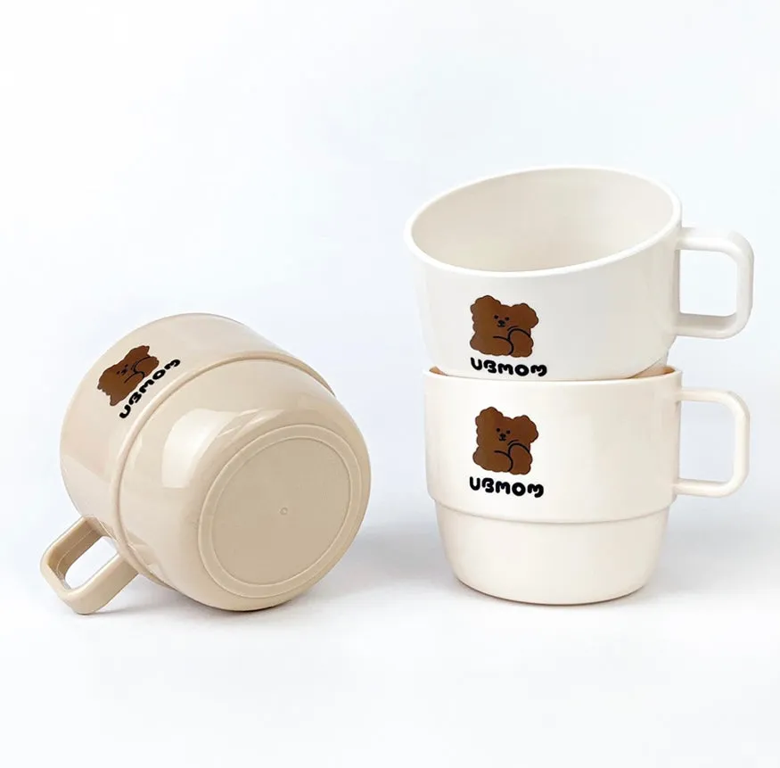 UBMOM Chocolate Mong  Handle Cup Set - 3pcs