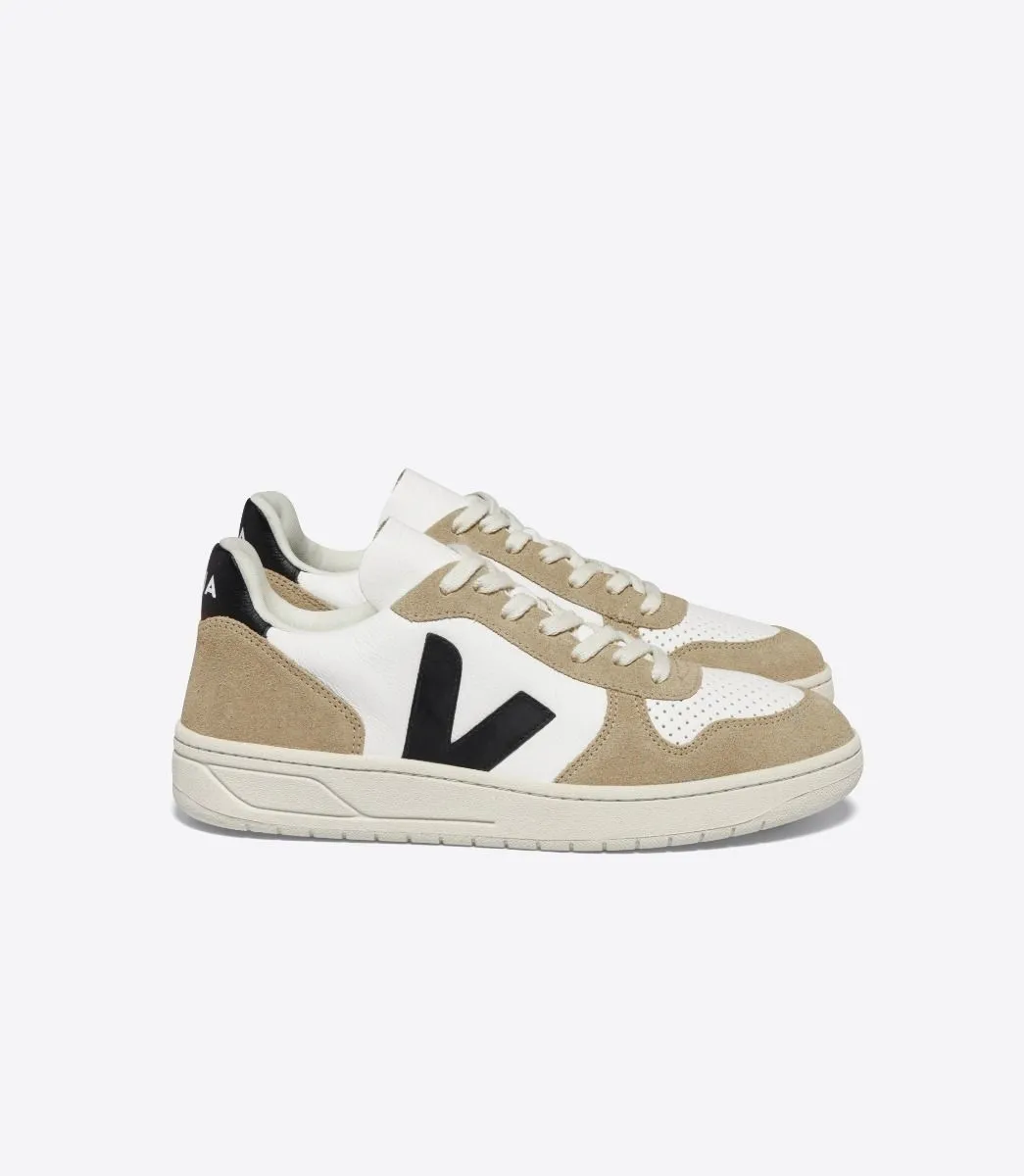 V-10 Leather - White/Black/Sahara