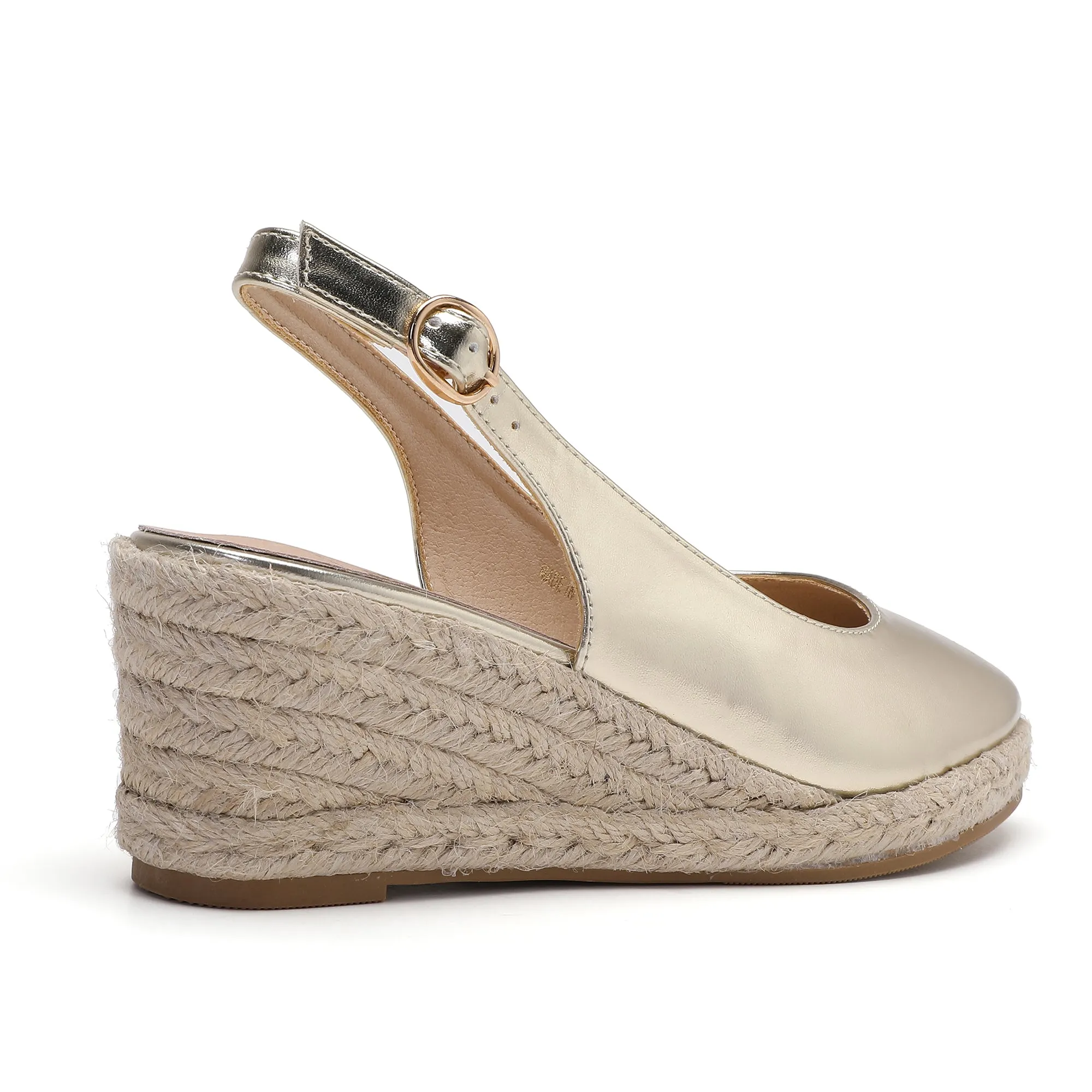 Victoria Light Gold Espadrilles