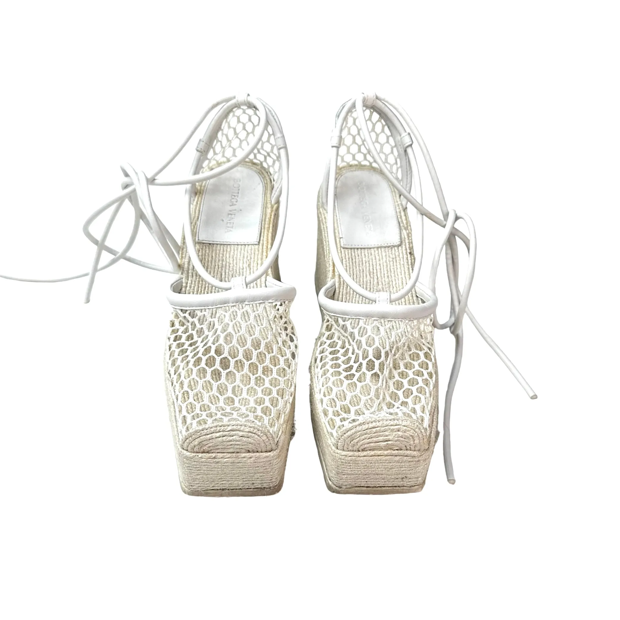 White Platform Espadrilles - 8