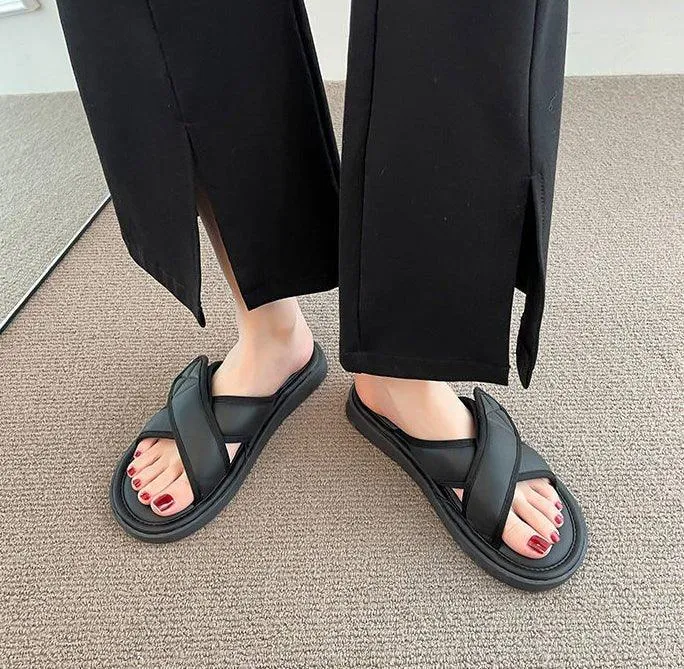 Wide Comfortable Flip Flops for Women