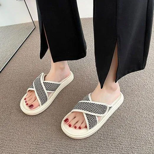 Wide Comfortable Flip Flops for Women