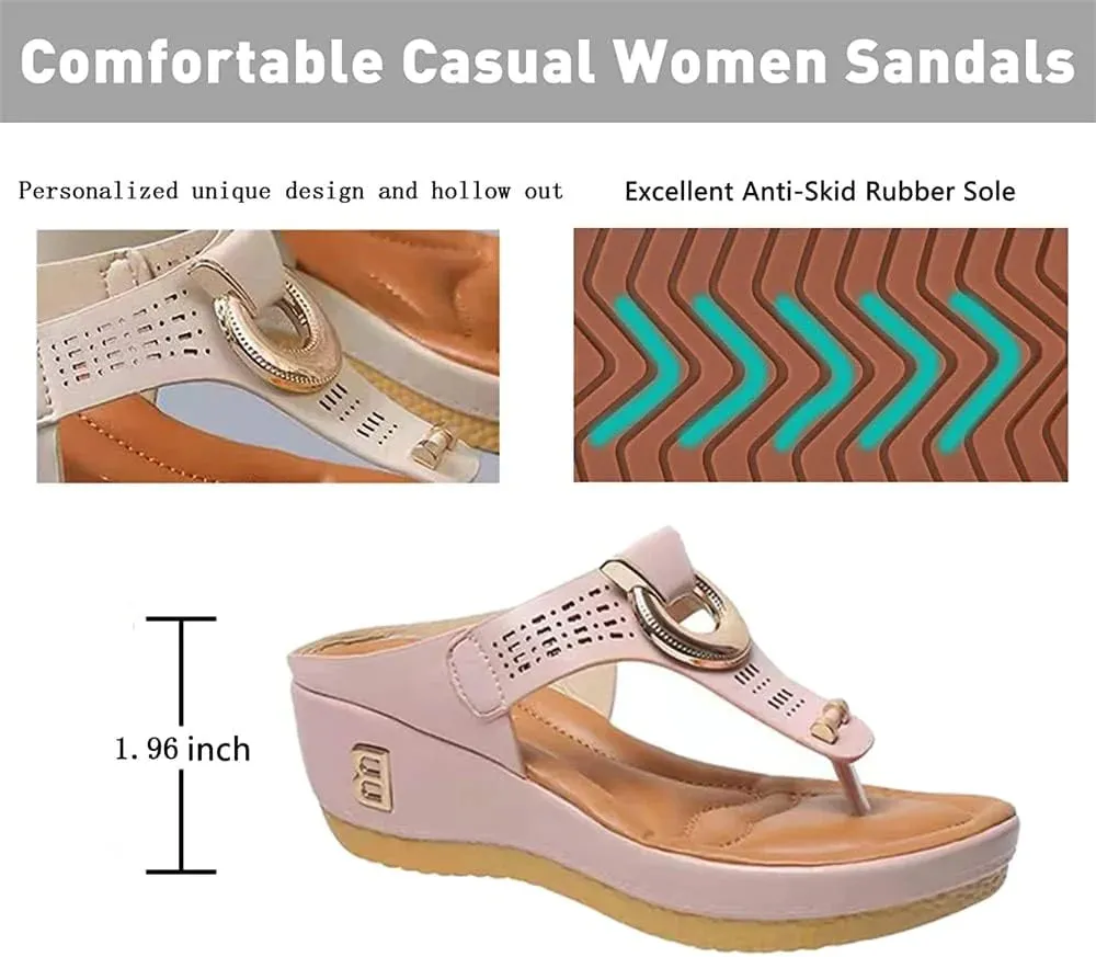 Women Orthopedic Sandals Flat Shoes Flip Flops Ladies Anti-Slip