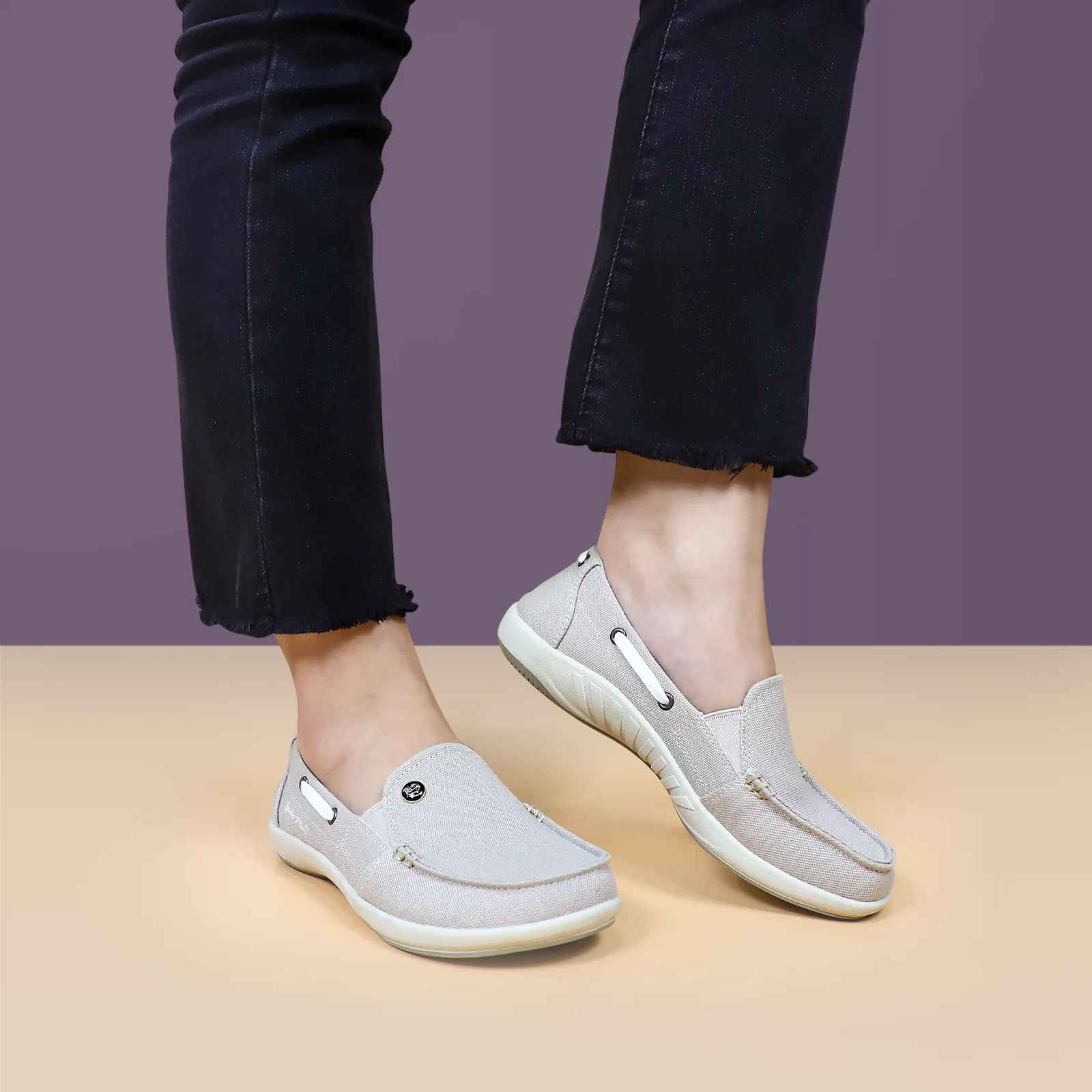 Women's Canvas Loafer Shoes