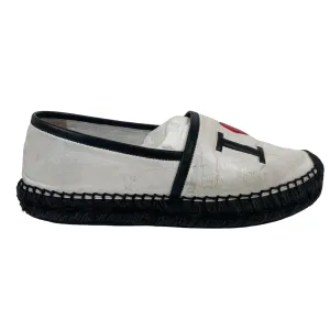 Women's Heart Dg Nappa Leather Espadrilles White Size EU 37 / UK 4