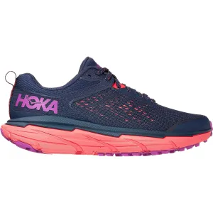 Women's Hoka Challenger ATR 6 Black Iris/Hot Coral Mesh