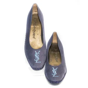 Yves Saint Laurent Blue Espadrilles