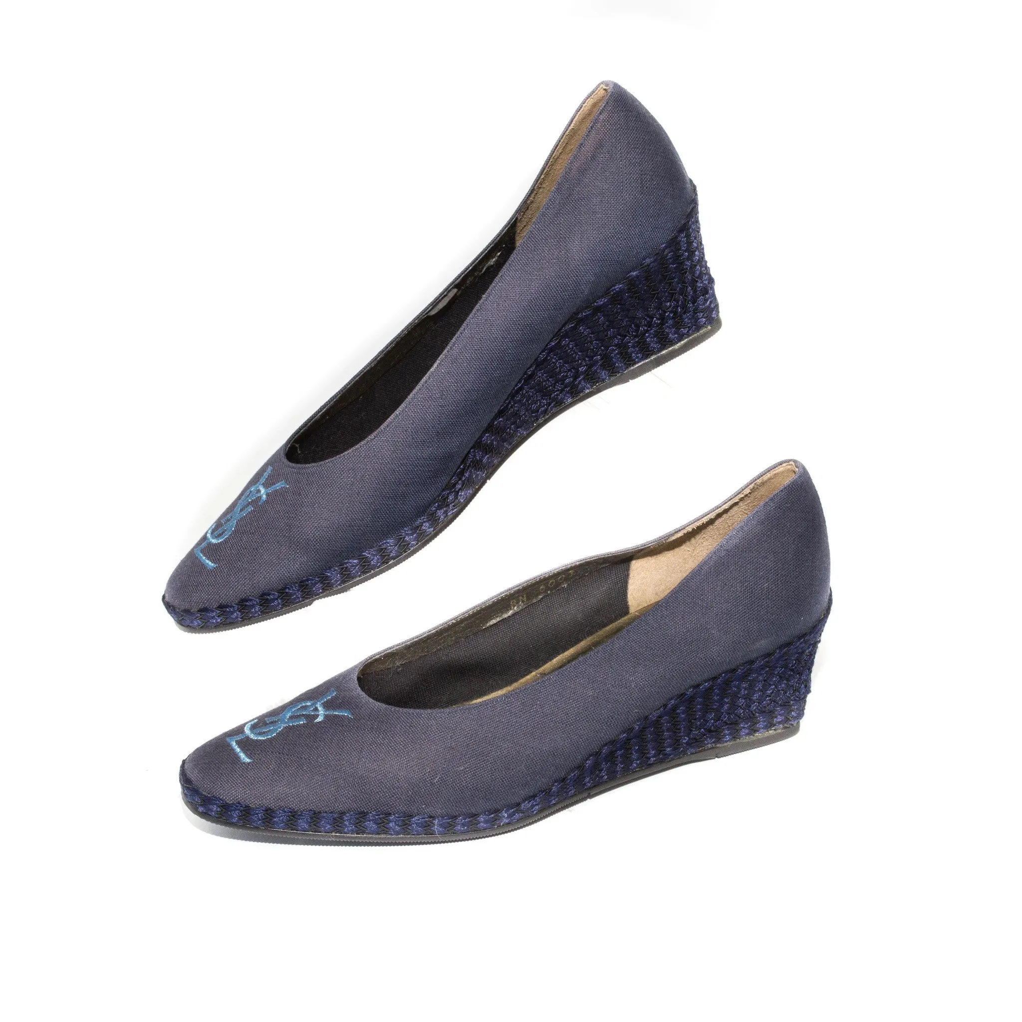 Yves Saint Laurent Blue Espadrilles